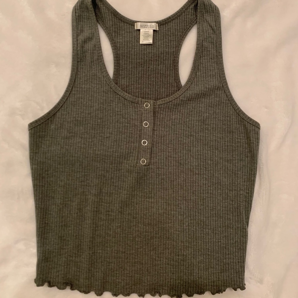 women’s, cross back, cropped tank top